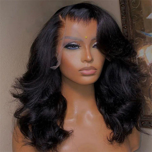 Transparent Lace Body Wave Front Wig - Pre-Plucked