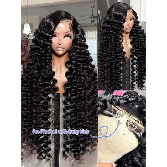 300% Density HD Lace Front Wig Loose Wave – Synthetic, 14–36 Inch | Front Row Wigs